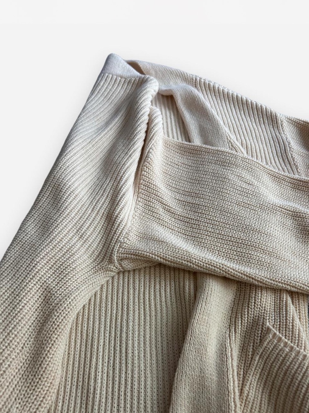 Universal Thread Cream Ribbed Open-Front Cardigan - Picture 3 of 4